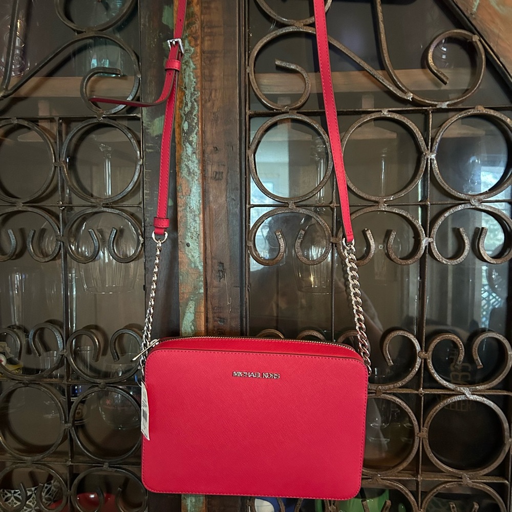 Michael Kors Vibrant Red Crossbody Bag